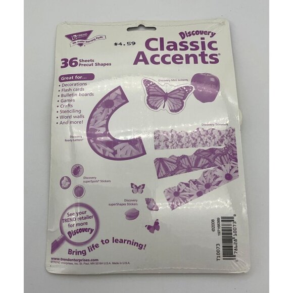 Discovery Classic Accents Acid Free 36-pieces Popcorn Boxes Precut Shapes NIP - Picture 2 of 2